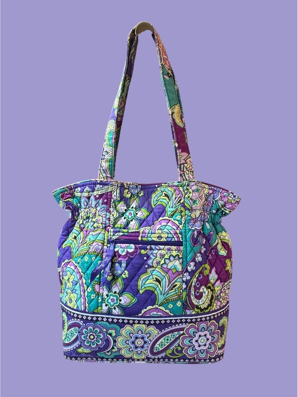 Vera Bradley Quilted Floral Paisley Tote Bag